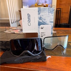 Giro Revolt Goggles in Black with Clear Spare Lens